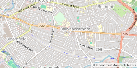 Map of Belfast