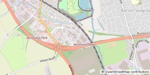Map of Kettering, Northamptonshire