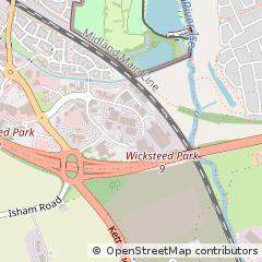 Map of Kettering, Northamptonshire