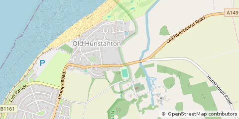 Map of OLD Hunstanton, Norfolk