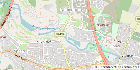 Map of Newbury, Berkshire