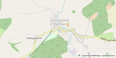 Map of Hampstead Norreys, Berkshire
