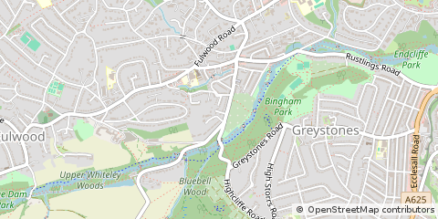 Map of Sheffield