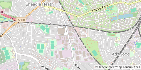 Map of Stockport, Cheshire