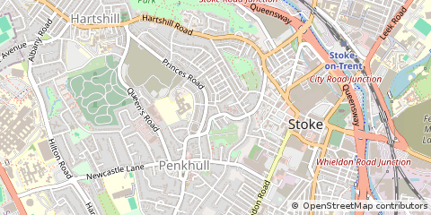 Map of Stoke-on-Trent