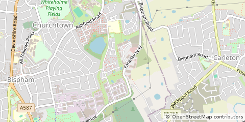 Map of Blackpool, Lancashire