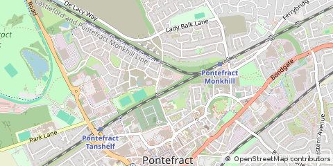 Map of Pontefract
