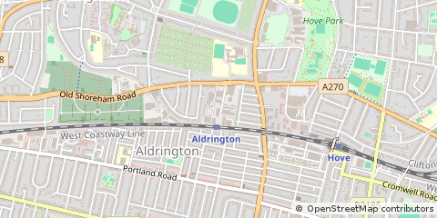 Map of Hove, East Sussex