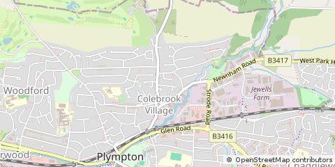 Map of Plymouth, Devon