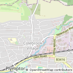 Map of Plymouth, Devon