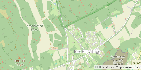 Map of Tadworth, Surrey