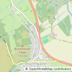 Map of Keswick, Cumbria