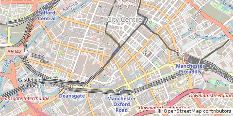 Map of Manchester