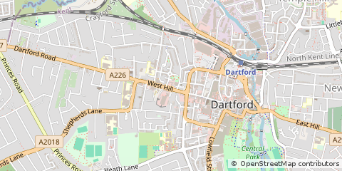 Map of Dartford