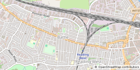 Map of Reading, Berkshire
