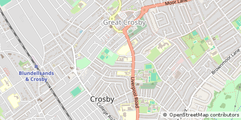 Map of Liverpool, Merseyside