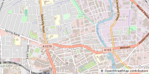 Map of Hull, East Yorkshire