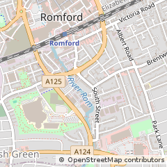 Map of Romford, Essex