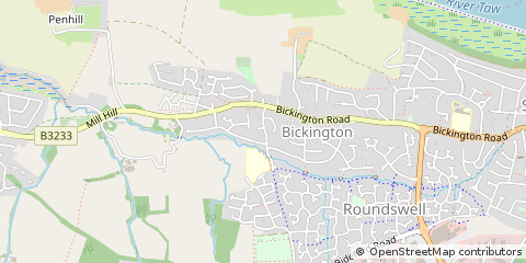 Map of Barnstaple, Devon