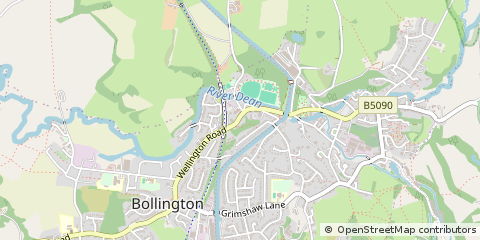 Map of Macclesfield, Cheshire
