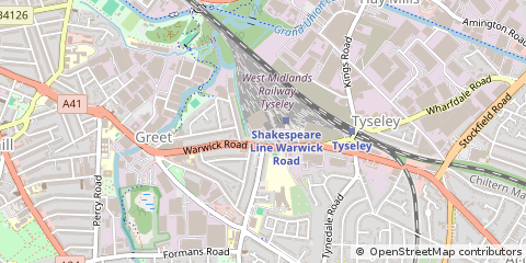 Map of Birmingham, West Midlands