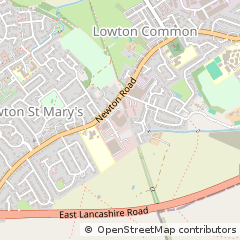 Map of Warrington, Lancashire