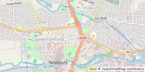 Map of Newbury, Berkshire
