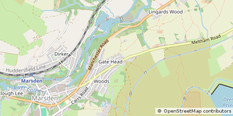 Map of Huddersfield