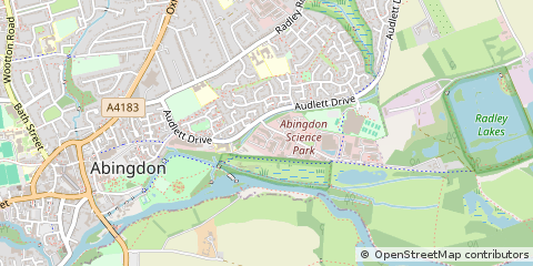 Map of Abingdon, Oxfordshire