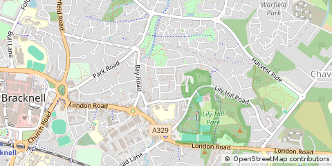 Map of Bracknell, Berkshire