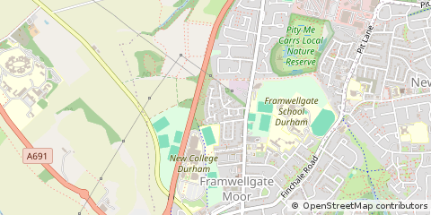 Map of Durham