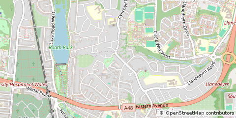 Map of Cardiff