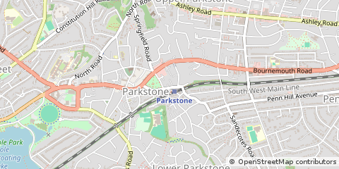 Map of Poole, Dorset