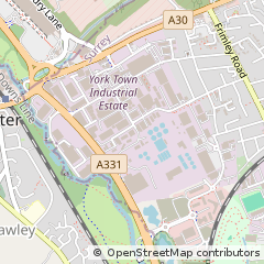 Map of Camberley, Surrey