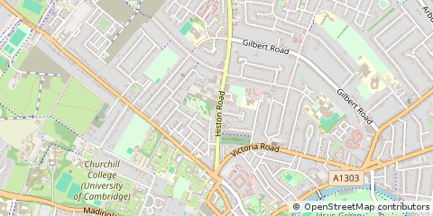 Map of Cambridge, Cambridgeshire