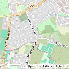 Map of Feltham, Middlesex
