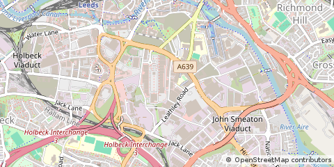 Map of Leeds, West Yorkshire