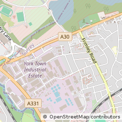 Map of Camberley, Surrey