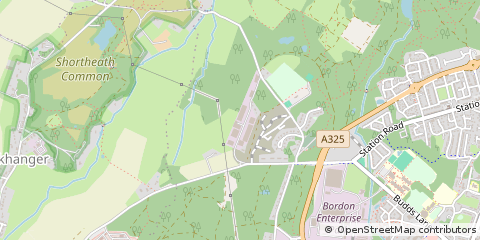 Map of Bordon, Hampshire
