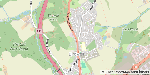 Map of Barnsley, South Yorkshire