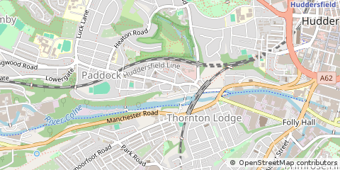Map of Huddersfield