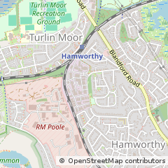 Map of Poole, Dorset