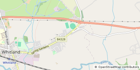 Map of Whitland, Carmarthenshire