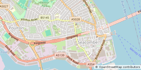 Map of Wallasey, Merseyside
