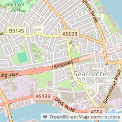 Map of Wallasey, Merseyside