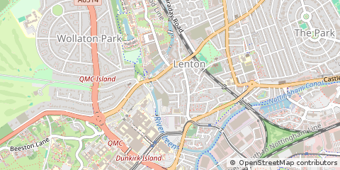 Map of Nottingham