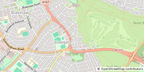 Map of Newcastle Upon Tyne