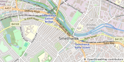 Map of Smethwick, West Midlands
