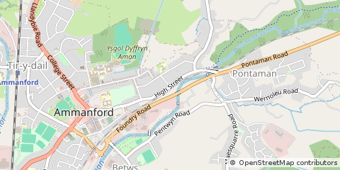 Map of Ammanford