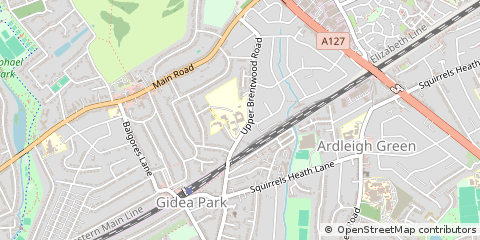 Map of Romford